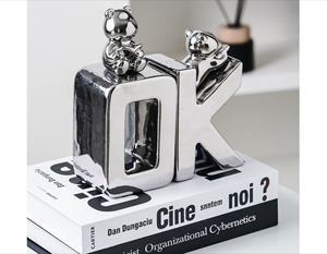 Supporto per <span class=keywords><strong>Libri</strong></span> Creativo a Forma <span class=keywords><strong>di</strong></span> Alfabeto, Ornamenti in Ceramica <span class=keywords><strong>di</strong></span> Alta Qualità per Soggiorno, Mobile TV, Decorazione per Portico - Product Image 4