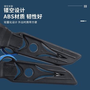 Support de tir à l'arc réglable avec pince en caoutchouc pour arcs longs et courts, matériau ABS, conception pliable - Product Image 3