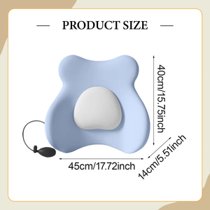Coussin <span class=keywords><strong>de</strong></span> soutien lombaire gonflable : coussin d'air réglable pour soulager les maux <span class=keywords><strong>de</strong></span> <span class=keywords><strong>dos</strong></span>, <span class=keywords><strong>dossier</strong></span> <span class=keywords><strong>de</strong></span> siège ergonomique avec pompe - Product Image 6