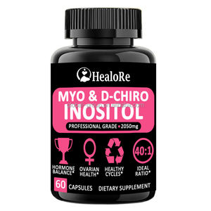 ฉลากส่วนตัว MYO + D-CHIRO อินโนซิทอล ผลิตภัณฑ์เสริมอาหาร สมดุลทางฮอร์โมน วิตามิน อินโนซิทอล เกรดอาหาร แคปซูล - Product Image 1