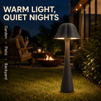 Lampe décorative à six pétales anti-éblouissement AC-85-265V en aluminium sécurisé pour l'éclairage d'ambiance de villas, jardins, piscines et allées paysagères