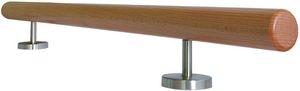 Pasamanos de escalera de madera de haya, haya maciza barnizada completa con soportes de pared, tacos y tornillos, embalaje de pedido por correo - Product Image 3
