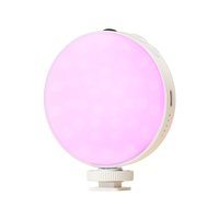 Lampe à selfie pliable pour téléphone, anneau lumineux LED à diffusion douce, RGB, température de couleur réglable, protection des yeux, télécommande
