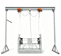 Plateforme suspendue électrique moderne en alliage d'aluminium WH-SP, élévateur de façade, capacité de charge 630-1000 kg, hauteur 100-200 m
