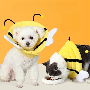 Mềm thiết kế ong elizabethan cổ áo cho mèo và chó nhỏ, chống liếm vật nuôi phục hồi hình nón với điều chỉnh Velcro đóng cửa - Product Image 5