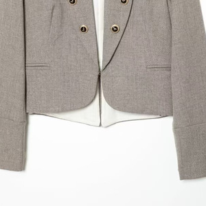 Blazer Entallado para <span class=keywords><strong>Mujer</strong></span>, Primavera 2026, con Bolsillo con Solapa <span class=keywords><strong>y</strong></span> Detalle <span class=keywords><strong>de</strong></span> Botones, Estilo Europeo, <span class=keywords><strong>Chaqueta</strong></span> <span class=keywords><strong>de</strong></span> Oficina, OEM/ODM por Fábrica China - Product Image 5