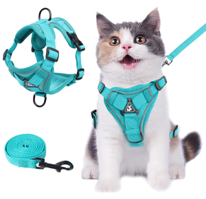 Nouveau Harnais Poitrail Respirant et Ajustable en Nylon pour Chien, Style Gilet, avec Bordure en Fourrure, Imprimé Animal, Lavable, pour Chiens et Chats de Petite Taille - Product Image 1