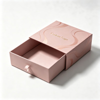 Boîte à tiroir élégante et tendance avec impression couleur intégrale, boîte cadeau rigide personnalisée en ivoire de qualité supérieure avec doublures en mousse EVA