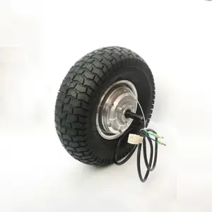 12 인치 뚱뚱한 공기 타이어 24-48v 350w-800w 브러시리스 기어리스 단일 샤프트 허브 모터