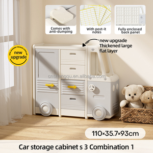 Mobiliário infantil Conjunto com Plastic Clothes Box & Bookshelf for Bedroom & Kindergarten Organization for Kids Adolescentes <span class=keywords><strong>Outdoor</strong></span> Use - Product Image 3