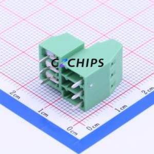 1751400 Screw Terminal Block Through hole Component (THT),P=3.5mm Connector 3.5mm Green Through Hole 6P - Product Image 2