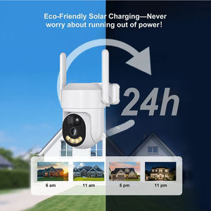 كاميرا شمسية خارجية بدقة 4 ميجابكسل مع رؤية ليلية ملونة وبطارية 9000 مللي أمبير وخاصية اكتشاف الحركة ومستشعر CMOS وواي فاي وبطاقة SIM 4G - Product Image 2