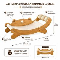 Lit-griffoir moderne pour chat avec coussin en feutre, idéal pour jouer, se reposer, griffer et soulager les démangeaisons, mobilier durable pour animaux de compagnie