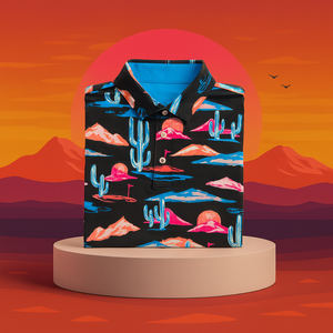 Polos de golf pour hommes, personnalisés avec logo, de haute qualité, séchage rapide, impression intégrale par sublimation, respirants, décontractés, pré-faits - Product Image 1