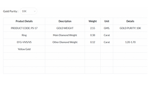 Bague solitaire de luxe en diamant CVD de laboratoire, taille marquise et ronde, plaqué or 10K, bijoux de fiançailles pour femme - Product Image 6