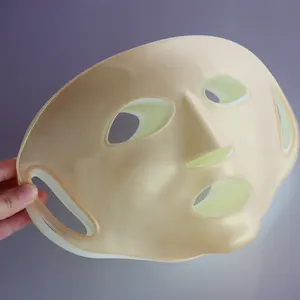 Penutup Masker Wajah Silikon Masker Kulit Dapat Digunakan Kembali Pelembab Alat Kecantikan Silikon Pembungkus Wajah untuk Lembar Masker