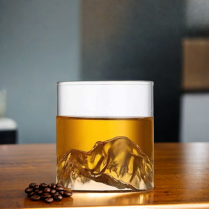 แก้ววิสกี้ทรงภูเขา <span class=keywords><strong>Matterhorn</strong></span> สไตล์ญี่ปุ่นโบราณ ทำจากแก้วบอโรซิลิเกต ขนาด 180 300 มล. - Product Image 5