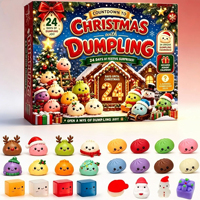 Calendrier de l'Avent Mystère 24 Jours – Boîte Surprise Noël Remplie de Jouets Squishy Variés – Cadeau Surprise à Presser – Jouet Anti-Stress