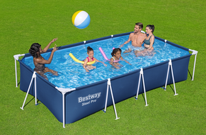 Vente chaude Usine Expédition En Vrac Bestway 56405 4.00 <span class=keywords><strong>m</strong></span> X 2.11 <span class=keywords><strong>m</strong></span> X 81 cm OUTDOOR Cadre <span class=keywords><strong>Rectangulaire</strong></span> <span class=keywords><strong>Piscine</strong></span> Ensemble Piscines - Product Image 2