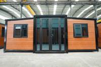 Maison Modulaire Préfabriquée de Luxe Mobile, 2-3 Chambres, Maisonnette Préfabriquée Portable, Conteneur Extensible 20ft 40ft