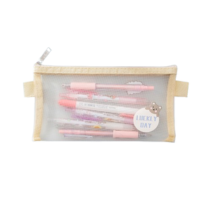Bolsa de Malla de Gran Capacidad para Material Escolar, Estilo Ins, Simple y Linda, con Diseño de Dibujos Animados, en Oferta - Product Image 3