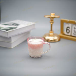Best Seller Handle Glacier <b>Candle</b> Cup Soy Wax Gift Decor - Product Image 5