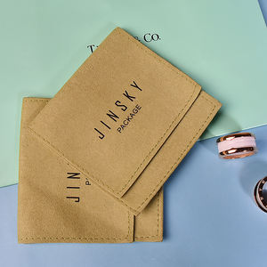 Pochette en microfibre de qualité supérieure Jinsky, personnalisée, avec logo en relief, design enveloppe, pour vos objets précieux - Product Image 4