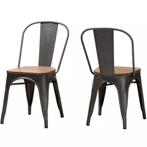 <span class=keywords><strong>Tolix</strong></span> industriel empilable en <span class=keywords><strong>acier</strong></span> coloré de côté de fer en métal de restaurant dinant des chaises avec le panneau de siège - Product Image 3