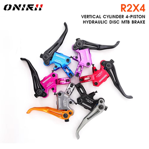 ONIRII IIIPRO R2X4 MTB Freno de disco hidráulico Cable interno de 4 pistones Pinza MTB de liberación rápida para MTB, escalada, AM,XC NUEVO - Product Image 2