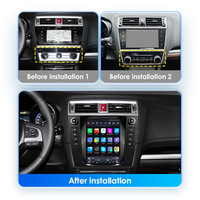 CARUPEZ - Unidad Principal de Navegación Estéreo para Automóvil Android de 9.7 Pulgadas para Subaru Outback 2015-2018 7862S 8 Núcleos, Estilo Tesla Vertical, DSP, GPS