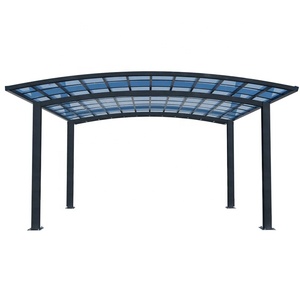Abri de voiture en polycarbonate, auvent en aluminium durable, abri de voiture en alliage, pare-soleil en feuille de PC, protection solaire extérieure imperméable pour parking - Product Image 6
