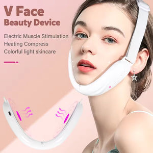 Dispositivo Facial en Forma de V con Doble Alimentación USB/Batería, 6 Modos de Masaje Amasador, Reductor de Papada, Aparato de Cuidado Facial Personal - Product Image 1