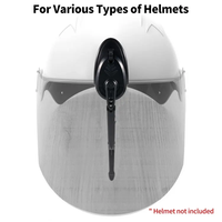 Essuie-glace de pare-brise de casque de moto 2W étanche USB Accessoires d'essuie-glace de casque de moto Essuie-glace de casque USB