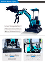 Mini-excavatrice chinoise compacte, mini-pelle électrique, excavatrice économique, avec remorque