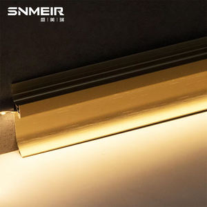 Senmry Modern Style Factory Skirting Board LED Light <strong>Decorative</strong> <strong>Metal</strong> Trim Siding <strong>Corner</strong> Trim Easy Installation - Product Image 4