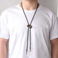 Collier long pour homme, style européen et américain, vintage, avec perles, chaîne de pull, pendentif appareil photo, personnalisé et tendance