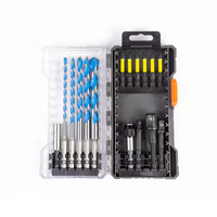 Juego de Puntas Magnéticas de Precisión T20 de Acero Cromado para Uso Industrial Profesional OEM, Juego de 4 Puntas de Destornillador Hexagonales Torx S2, 1 Año de Garantía