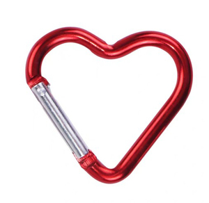 Xinrunjin Custom Heart-Shaped Aluminum <b>Carabiners</b> Logo Printed Portable Sports Style Romantic Keychains Corporate Promotional - Product Image 5