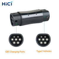 HICI GB/T à TYPE2 chargeur adaptateur connecteur adaptateur stock Ev prise charge pour ev voiture