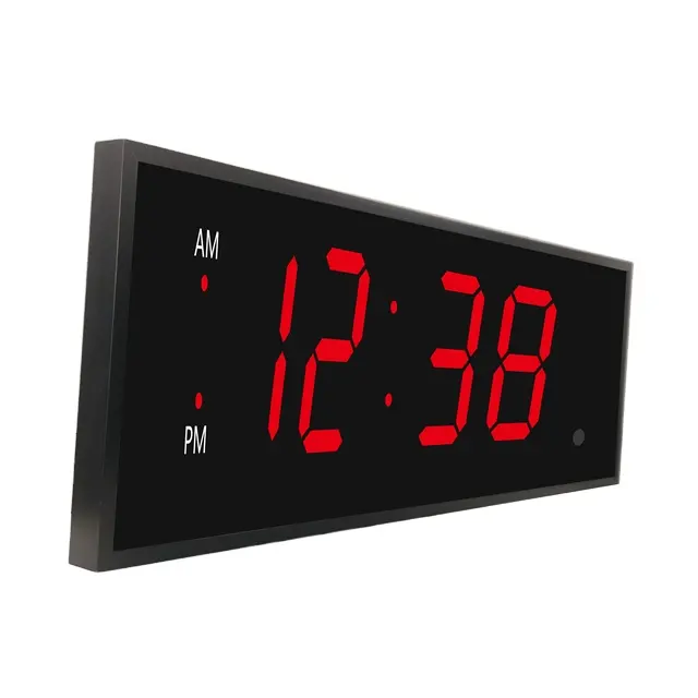 8 inch Large led light digital wall clock with remote control
