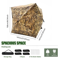 Abri de chasse personnalisable à 360 degrés pour la chasse au cerf et au dinde, tente de camouflage pour la chasse en plein air