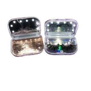 Led Mink Lash Verpakking Met Logo Beste Kwaliteit Mink Valse Wimpers Eigen Merk Custom Wimpers Koffer Pakket Private Label