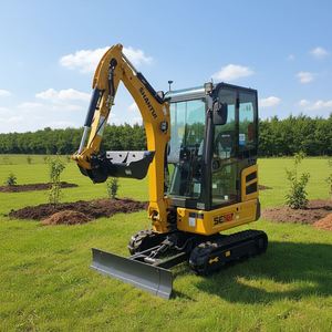 Mini-excavatrice sur chenilles Shantui SE20 de 2 tonnes à balayage zéro, petite pelle hydraulique pour travaux municipaux, jardinage et aménagement paysager - Product Image 3