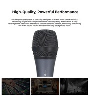 Microphone vocal dynamique filaire E835S avec interrupteur pour événements scéniques et karaoké