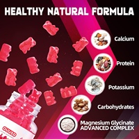 OUUSO Gummies sans sucre pour adultes au magnésium, potassium, vitamines D, B6 et CoQ10 pour l'équilibre de l'humeur, le sommeil et le soutien immunitaire
