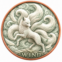 Pièce de monnaie en cuivre pur 999 de 1 oz, série Renard à neuf queues, motif animalier de dessin animé, couleur UV, en relief, édition de collection
