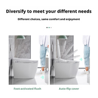 WC intelligent à chasse automatique avec capteur, cuvette monobloc, bidet intelligent avec télécommande, système de drainage en S