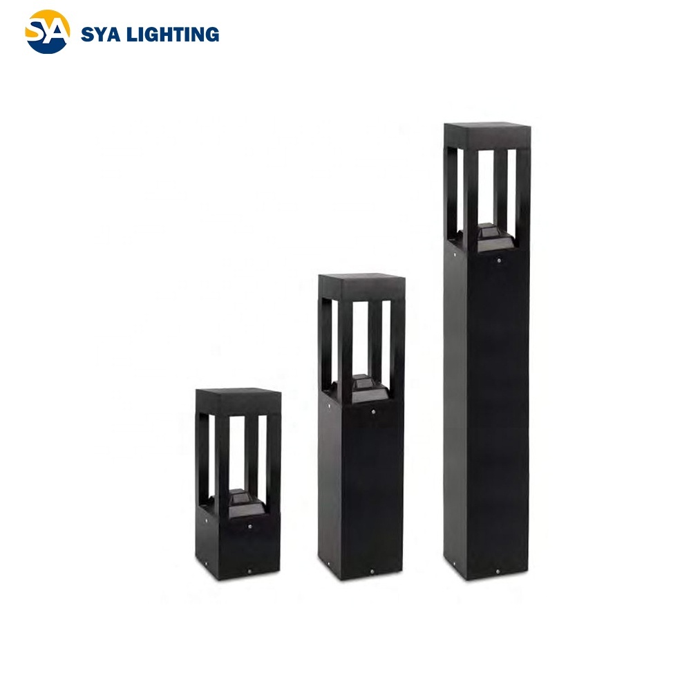 SYA-B-1231 300mm 600mm 900mm AC110-265V Landscape Pathway Lawn Lamp Pillar Led Bollard Lights