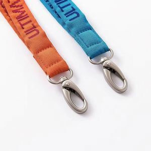 High Quality Premium Thick Gold Logo Woven <b>Lanyard</b> - Product Image 2