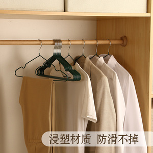 Perchas para Ropa con Recubrimiento Engrosado, Tipo Gancho Rectangular Antideslizante, para Organizar y Almacenar Ropa, Pantalones y Corbatas - Product Image 3